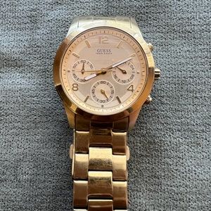 GUESS gold watch with minimal scratches